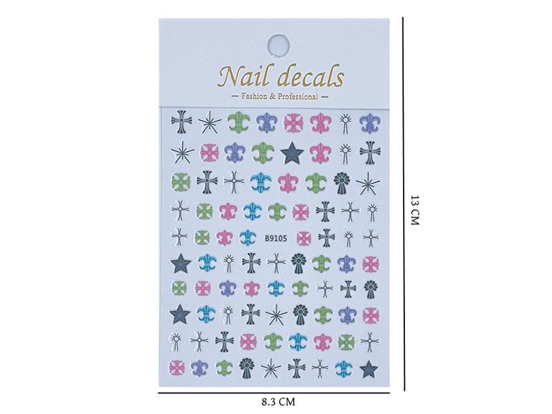 3D Laser Nail Stickers