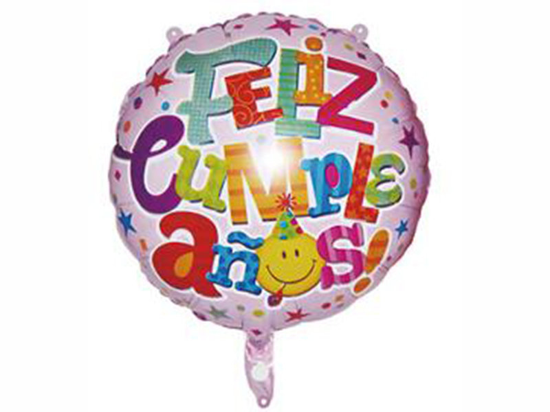 18 "Spanish-Language Birthday Aluminum Film Ball