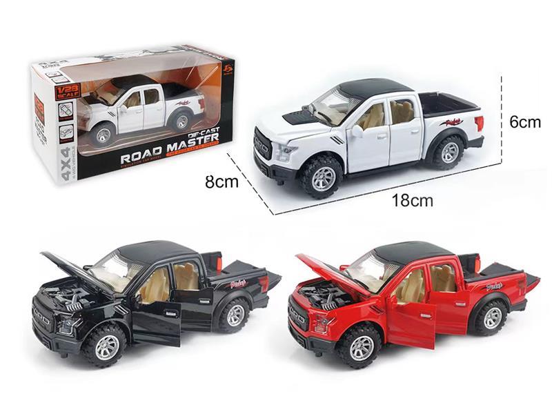 1:28 Alloy Pull Back Ford Raptor With Light Music