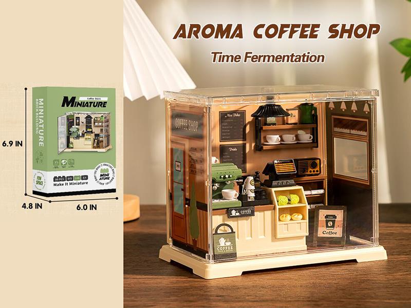 Cafe Store DIY Miniature Scene Toys 90pcs
