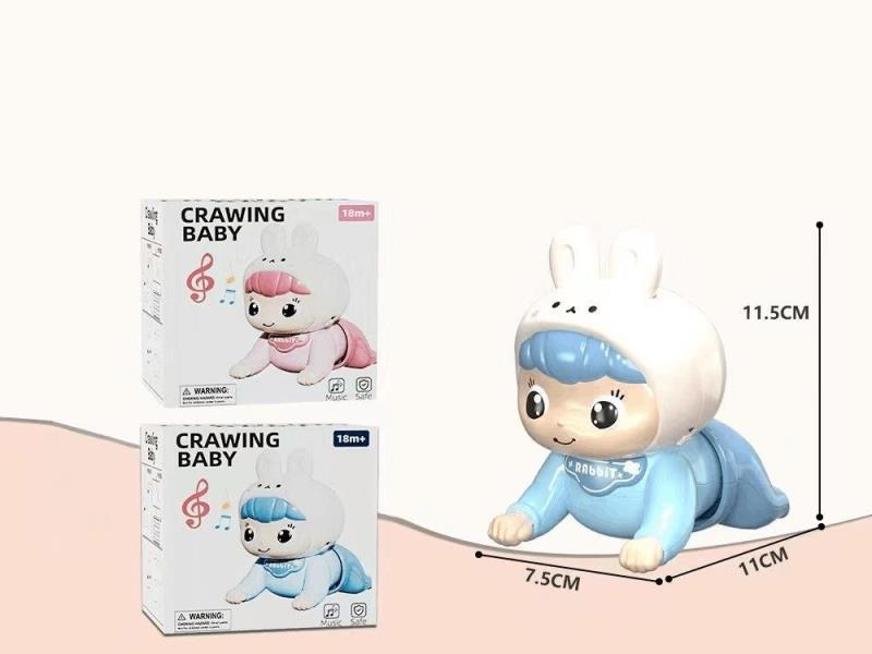 Rabbit Crawling Baby