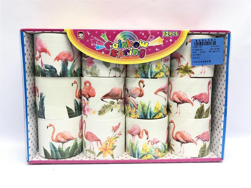 Flamingo Rainbow Circle