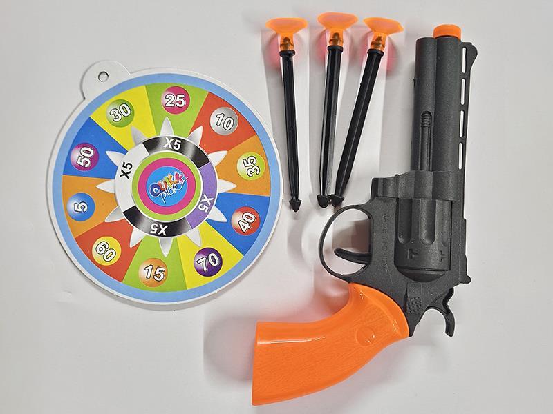 Solid-Color Revolver Needle Gun With Target