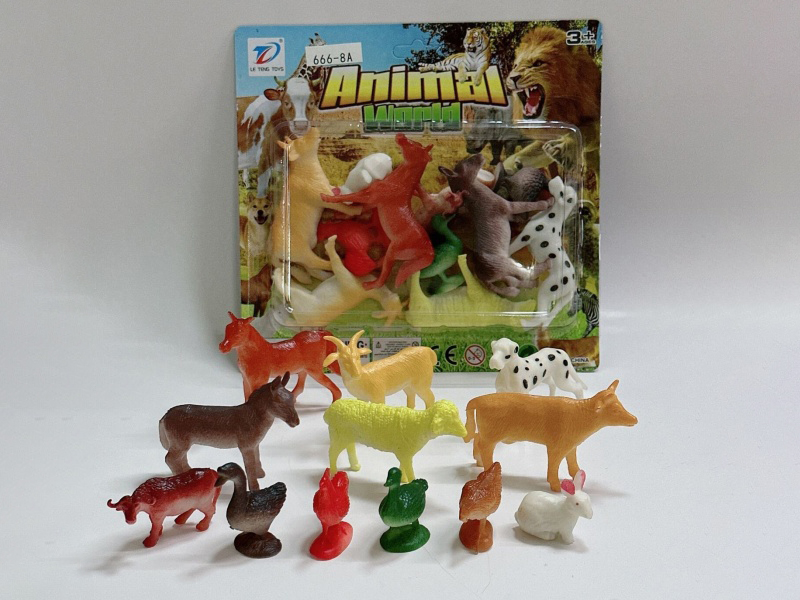 Pvc Simulation Farm Animal 12Pcs