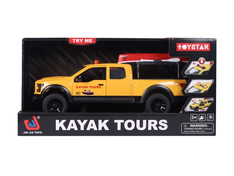 1:12 Inertial Pickup Truck + Boat (Sound, Light, Door Opening, Multi-Functional)