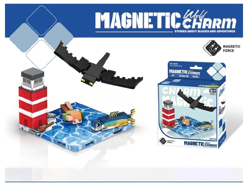 Magnetic Building Blocks-Sea lighthouse