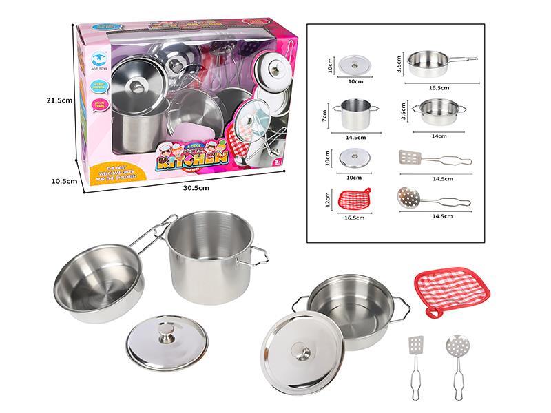 Stainless Steel Kitchen Toy 8pcs