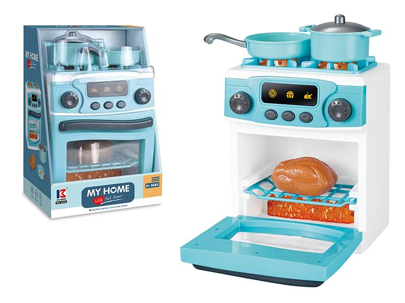 B/O Gas Stove And Oven Toy With Music And Light