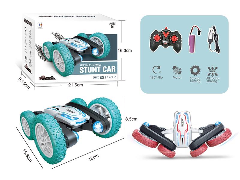 2.4G Remote Control Double-Sided Stunt Car With Lights And Music
