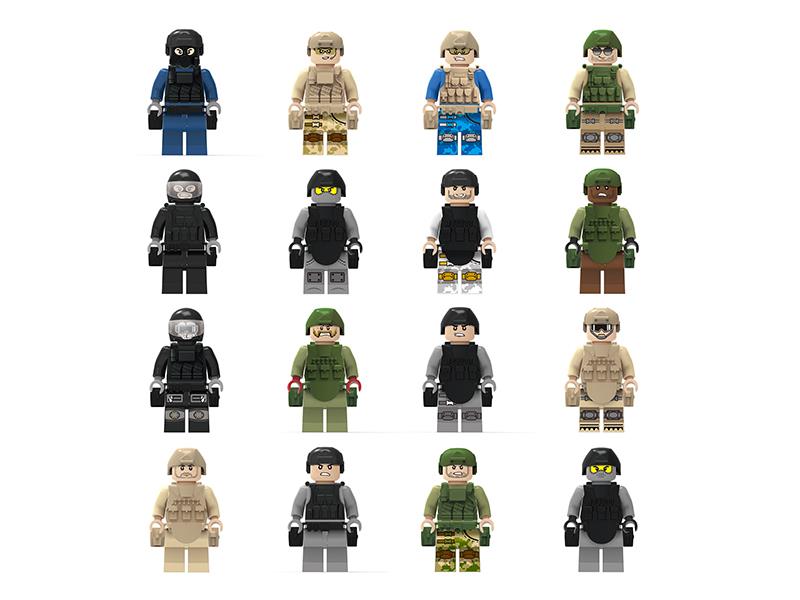 Counter Terrorism Forces Building Blocks Figures Toys