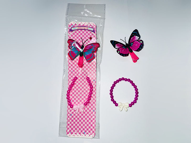 Bead Bracelet + Hair Clip