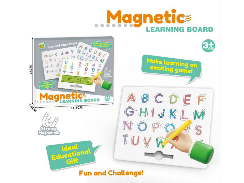 Magnetism Brush Drawing Board (Color Capital Letters In English) (275 Beads)