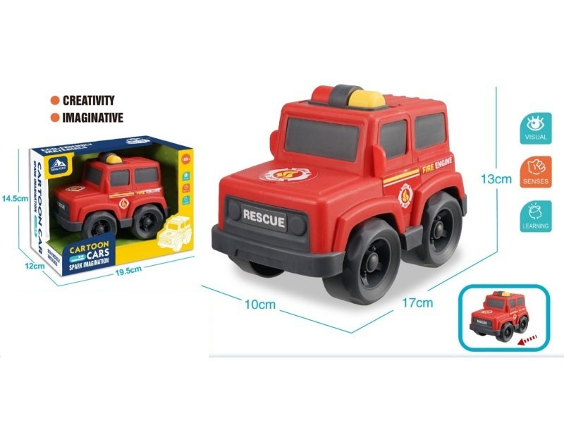Lighting And Sound - Cartoon Fire Engine