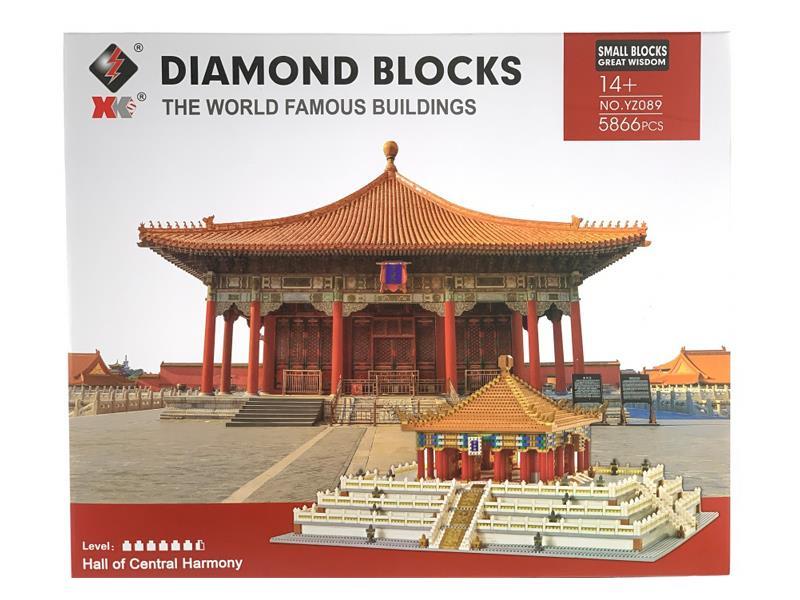 5866PCS Building Blocks Of Zhonghe Hall
