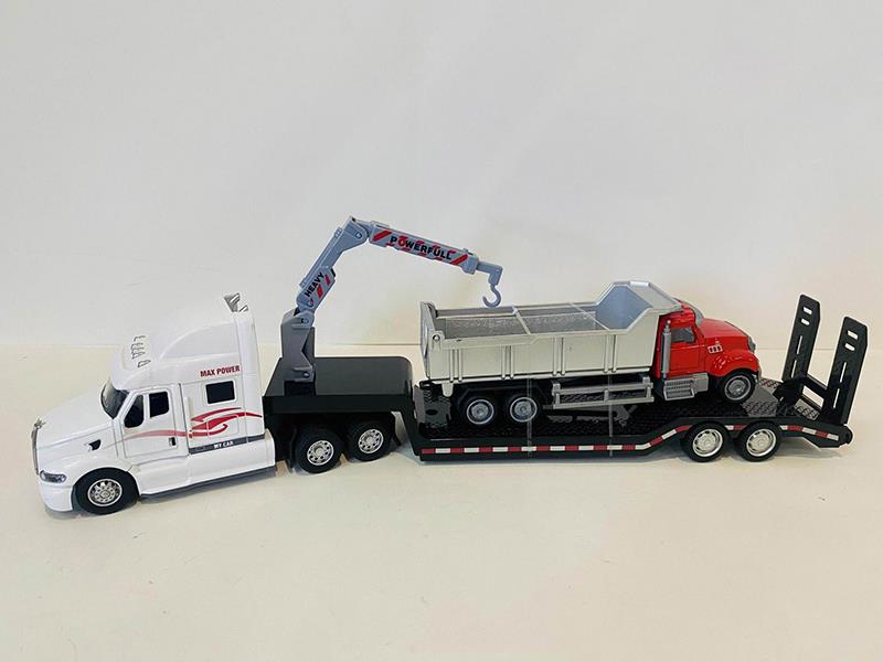 1:50 Alloy Trailer With Dump Truck
