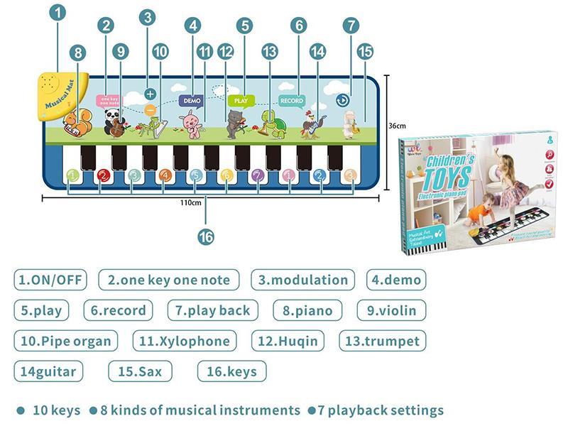 Music Play Mat With Lights