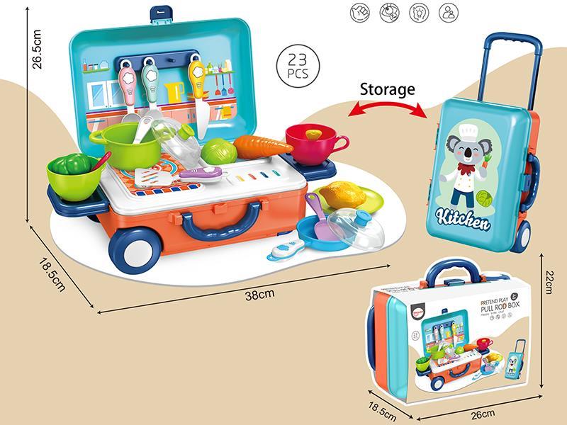 Happy Little Chef Pull Rod Box