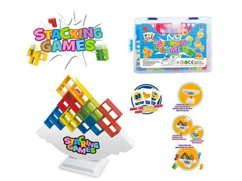 Tetris Balance Jenga Building Blocks 64pcs