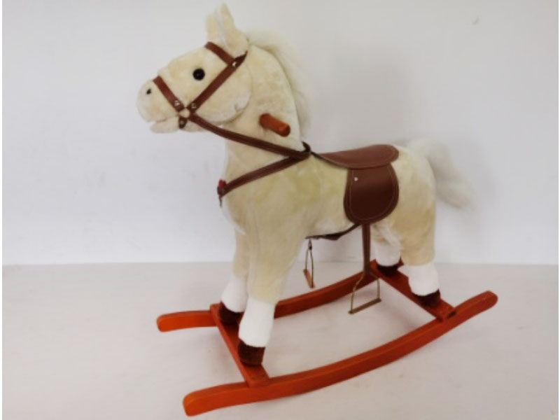 B/O Wooden Rocking Horse With Music