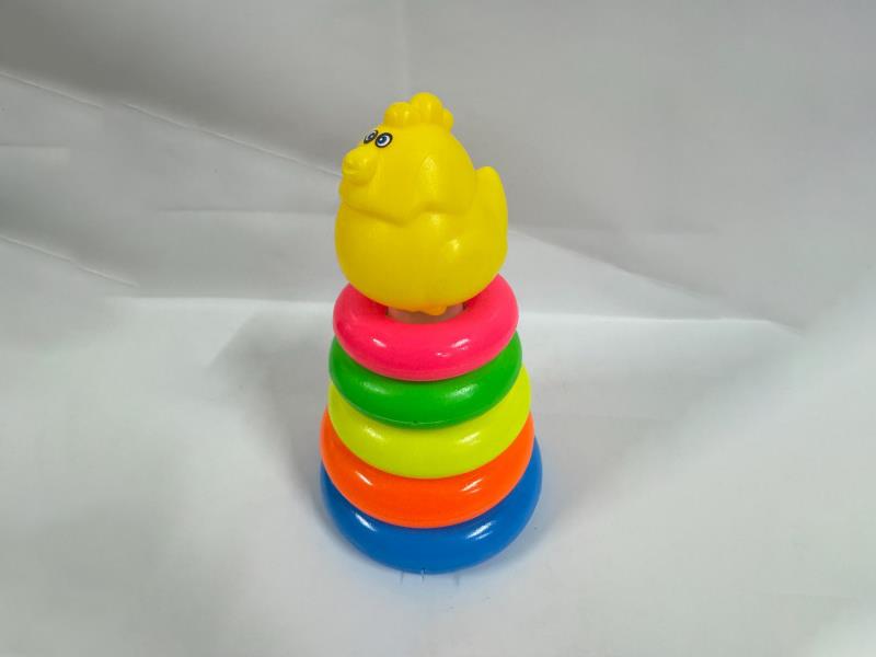 Hen Rainbow Tower Jenga Loop 5 Layers