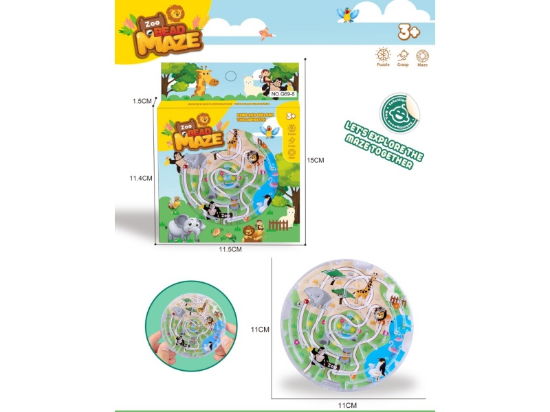 Educational Maze Ball Disc For Early Childhood Education
