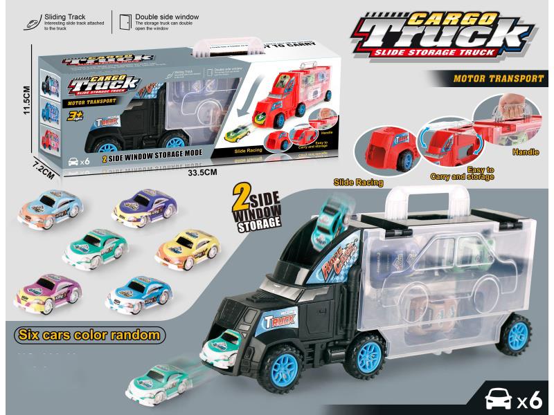 Black Container Truck