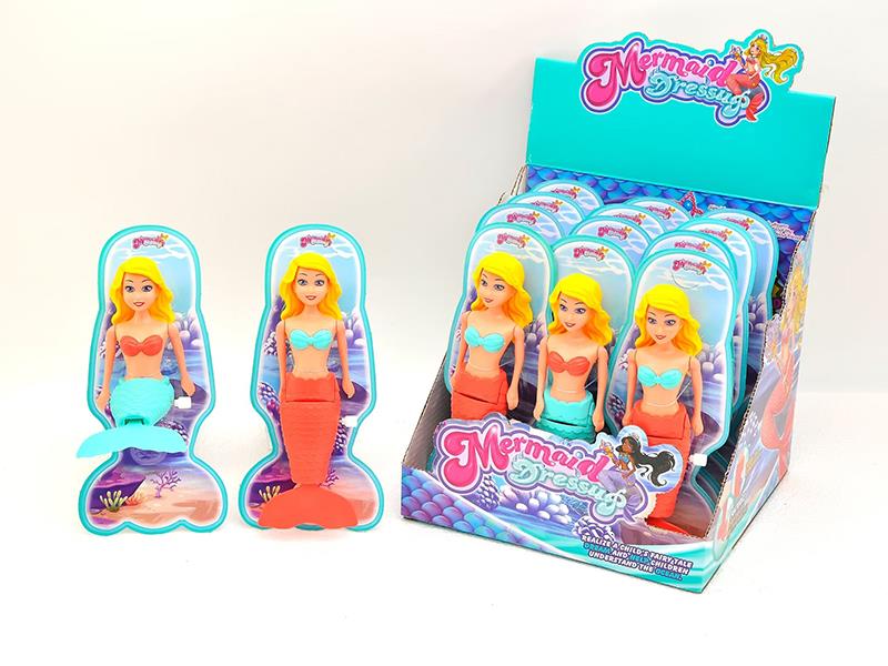 Wind Up Wag Tail Mermaid(7.5 Inch)12PCS