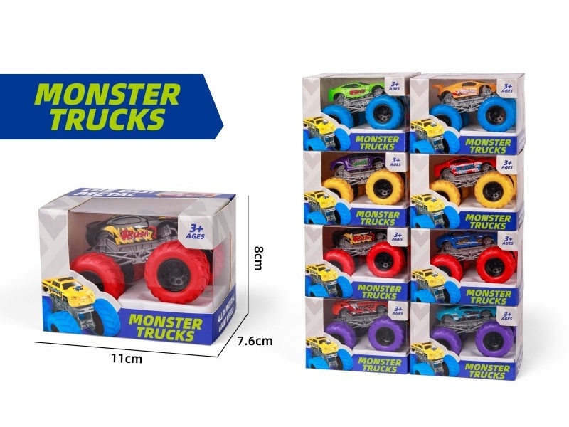 1:64 Large Wheel Sliding Alloy Bike (8 Models Mixed)