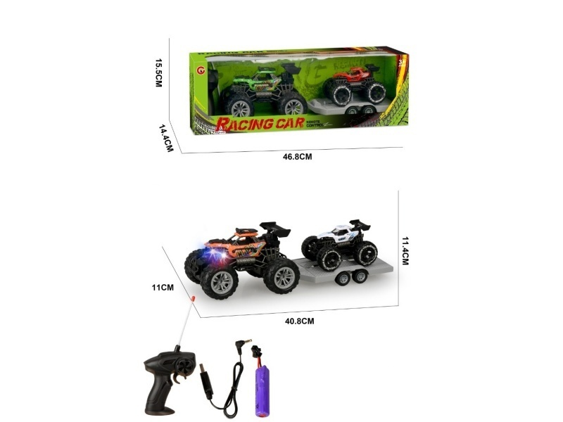 1:22 Four-Way Light Skeleton Remote Control Vehicle Inertial Off-Road Vehicle