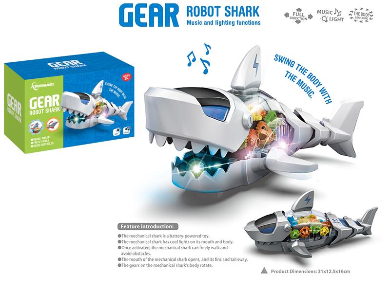 B/O Gear Megalodon With Lights And Music