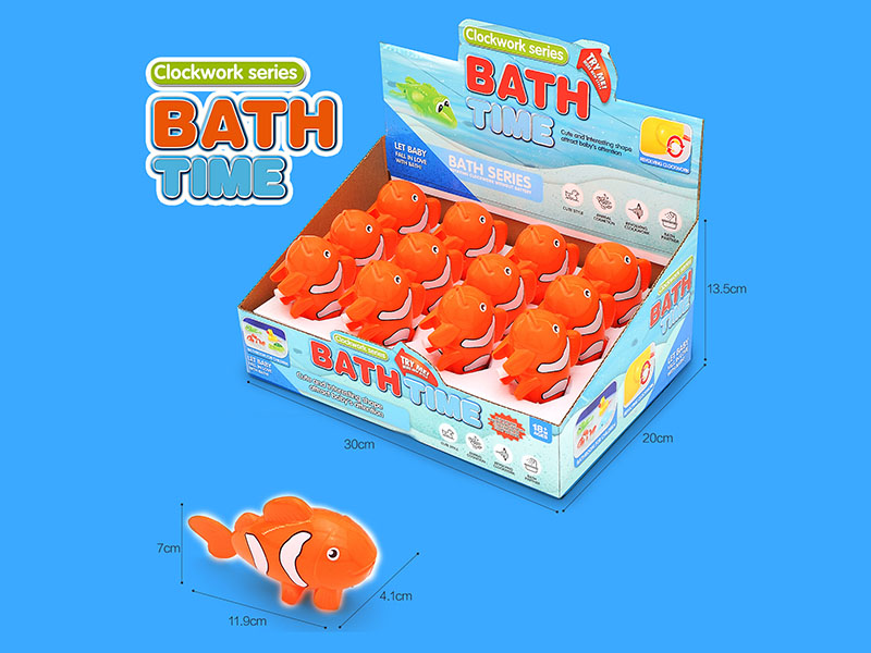 Wind Up Swimming Clownfish Toy 12PCS