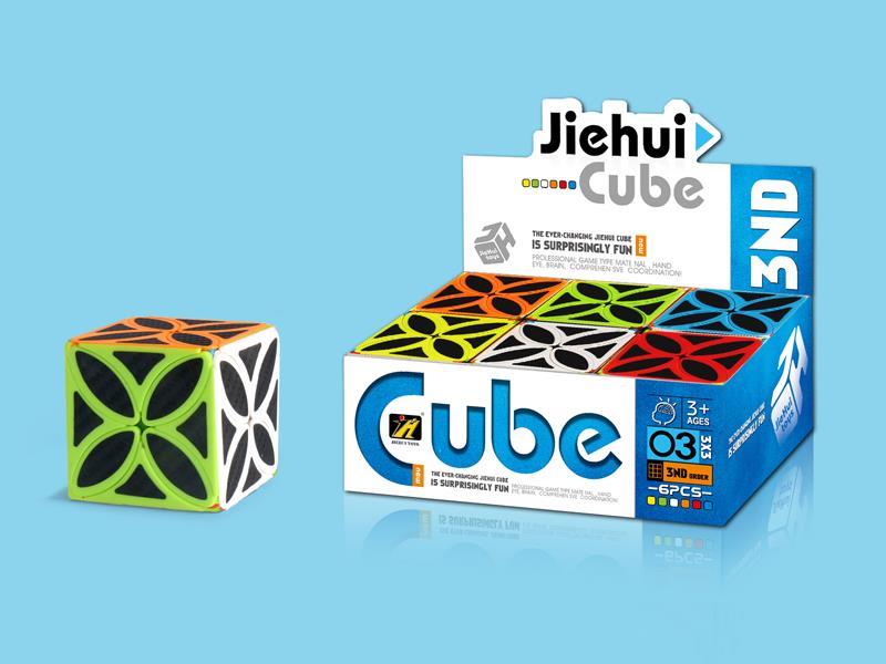 Four Leaf Clover Magic Cube/Black Carbon Fiber