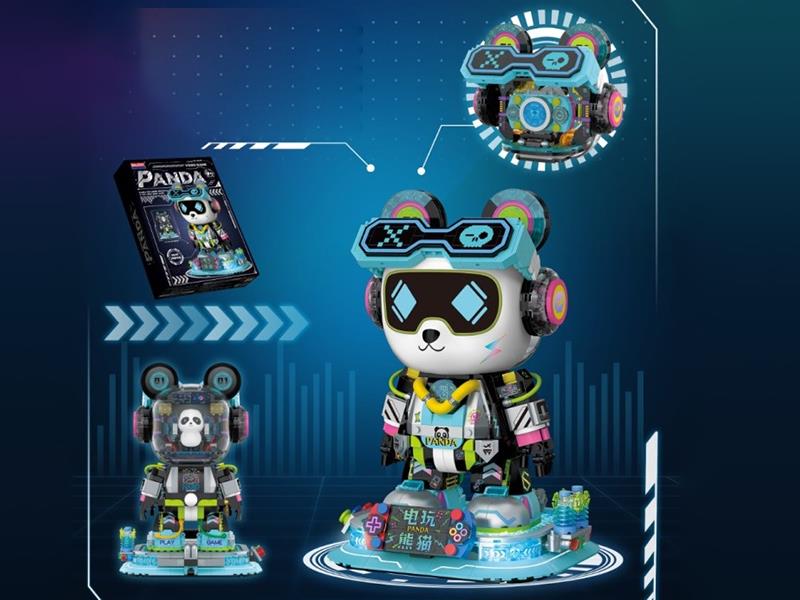 Video Game Panda Building Blocks 1116pcs