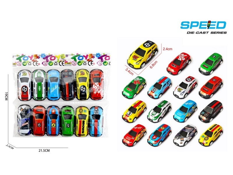 Pull Back Iron SUV 12pcs