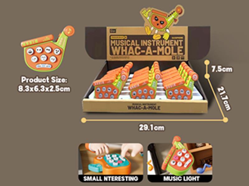 Saxophone Whack A Mole Game Console(With Light And Music)
