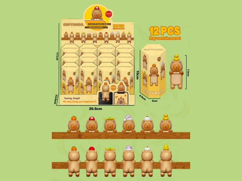 Capybara Decorative Mini Figures 12pcs