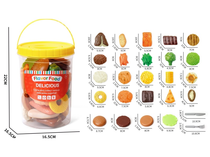 Artificial Food Play House Food Set (26 Pieces)