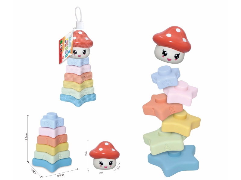 Soft Plastic Stacking Toy 8pcs