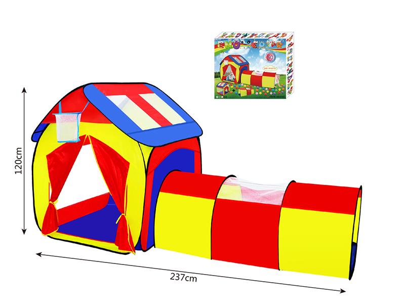 Children's 2 In 1 Play Tent + 80 Balls