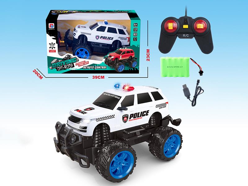 1:12 4-Channel Remote Control Land Rover Off-Road Police Car