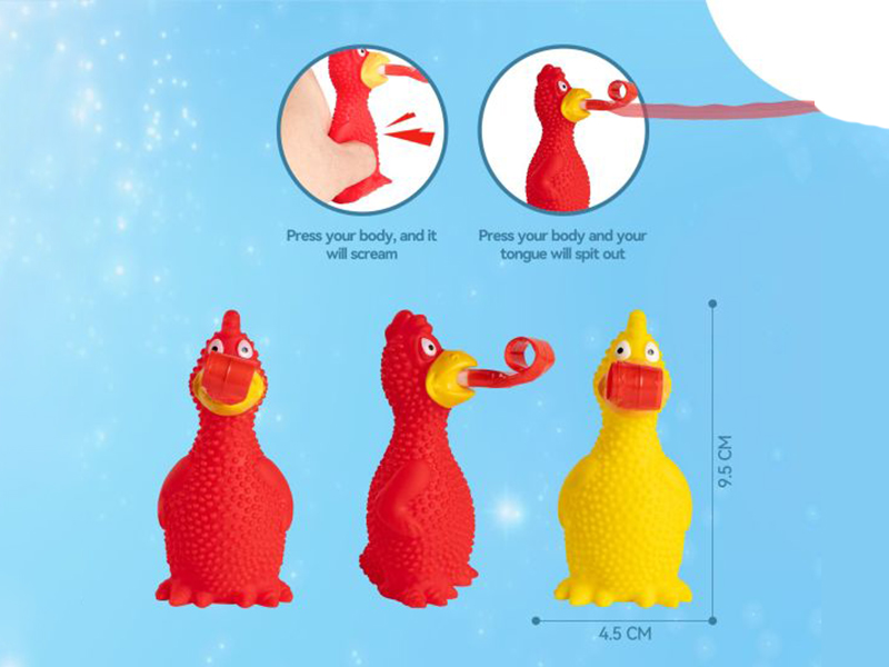 Spit Tongue Screaming Chicken Toy