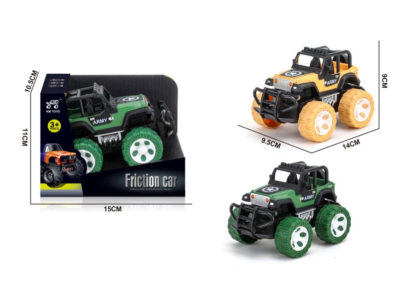 Inertial Jeep Military Off-Road Vehicle 1:43