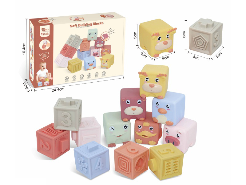 Animal & Constellations Numbers Soft Building Blocks 12pcs