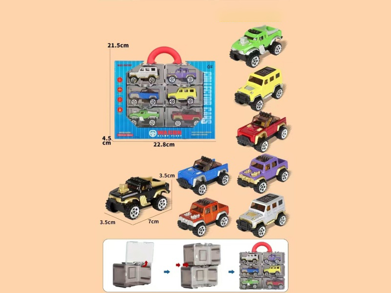Alloy Roller Coaster Set Of 6 Pieces