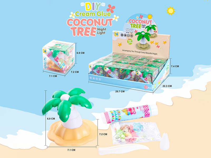 DIY Coconut Tree Small Night Light 12pcs