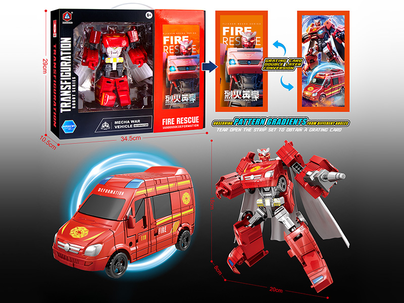 Transformation Fire Engine Robot