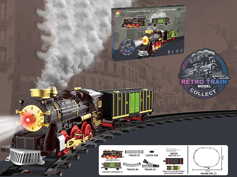Classical Steam Electric Rail Train Toy