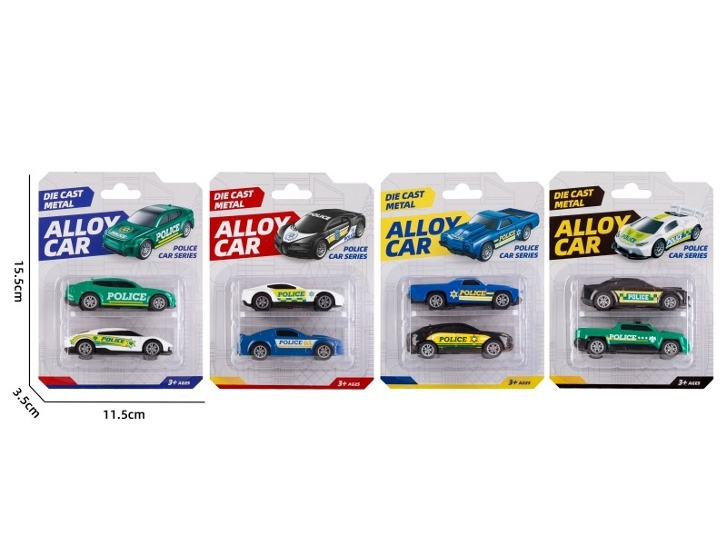 1:64 Recoil Alloy Police Car (4 Models Mixed)