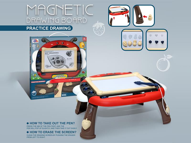 Black And White Magnetic Drawing Board Table