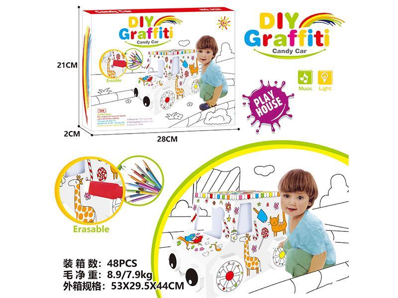 DIY Graffiti Candy Car